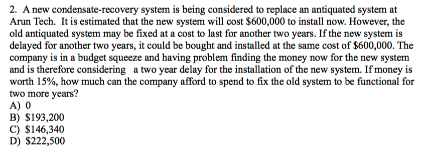 Please write the whole solution not just the choice!! And PLEASE PLEASE