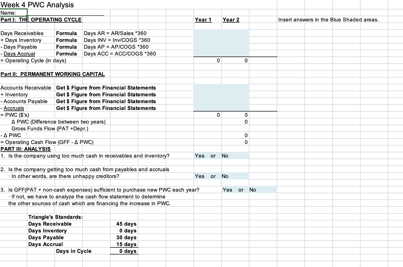 STATEMENT RESTAURANT CO. Week 4 PWC Analysis Name: Part I: THE OPERATING