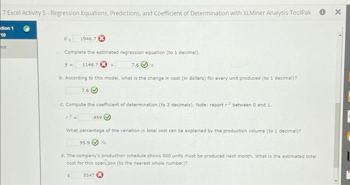 of ToolPak An important application of regression analysis in accounting is in