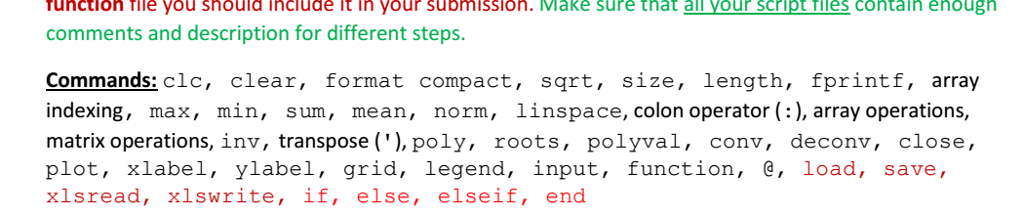 are also attached 4. In a script file named Initials HW 05