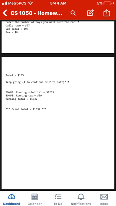 c-hw1.c S submit .g.: $ submit CS 1050 Hwlc-hwl.c You have been