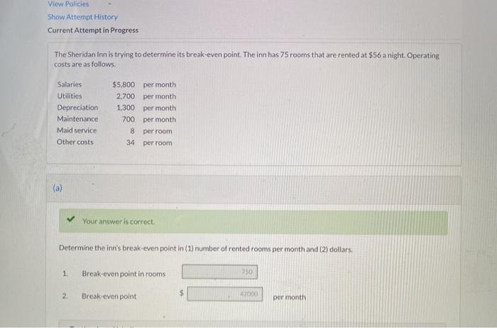  View Policies Show Attempt History Current Attempt in Progress The Sheridan