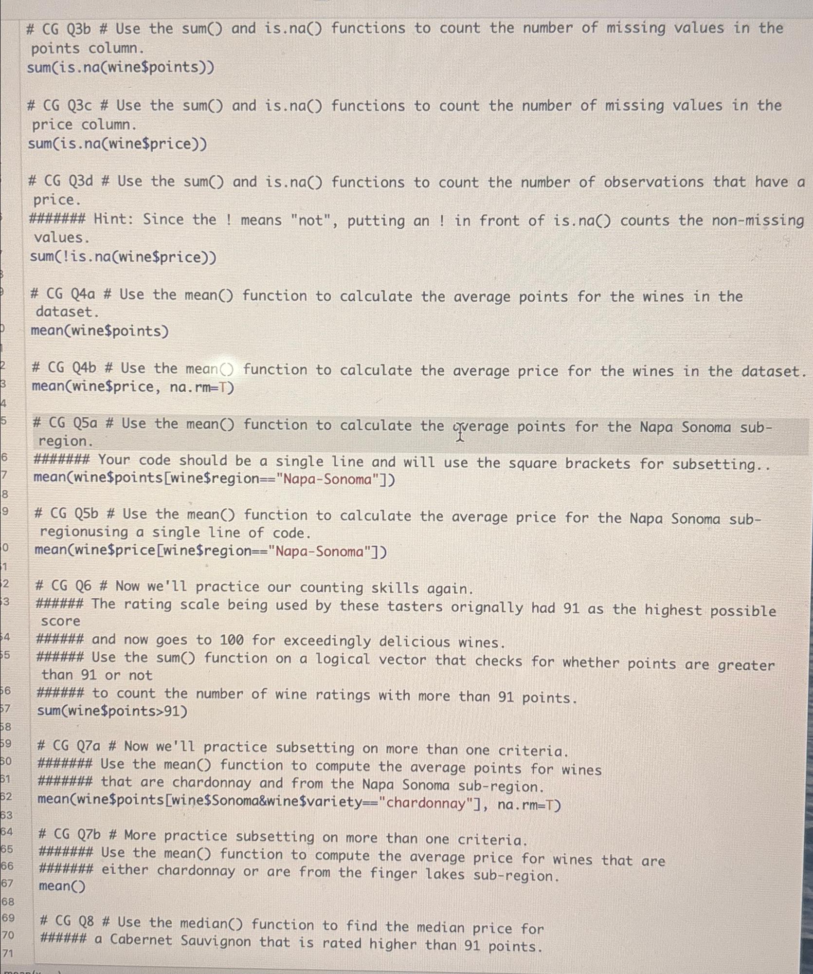  # (G Q3b # Use the sum() and is.na() functions to