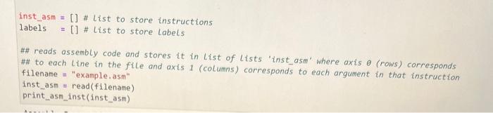 In this labi you will be desgning an assembler to pre-process an