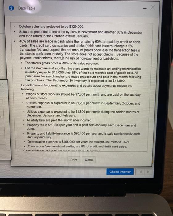 the following information: (Click the icon to view the information) Read the