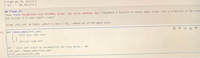(fask 9) Some portions of the code have already been implemented for