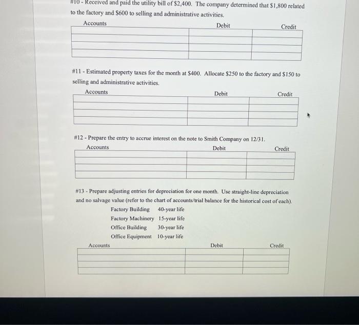 through the journal entries to ensure all costs of each job are