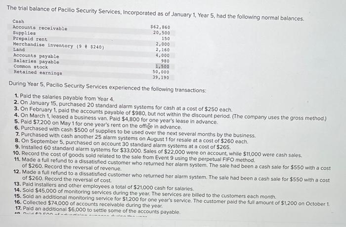1, leased a business van. Paid $4,800 for one year's leose in