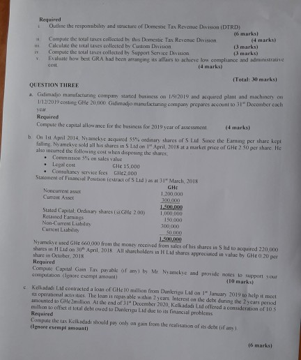 Year 1 In-charge prepares accounts to 31" December each year. Calculate the