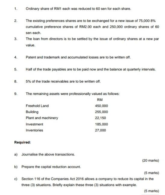 difficulty and decided to reorganize its affairs. Due to the financial difficulties