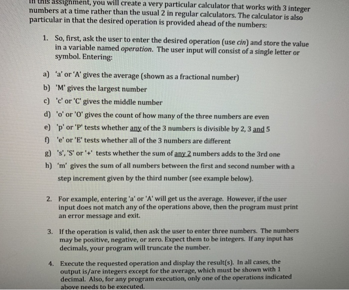 i need help coding this in c++. i need help with c,d,