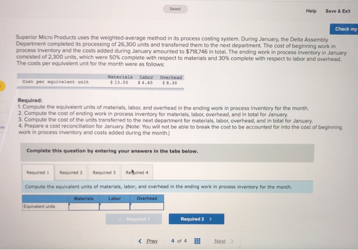  Saved Help Save & Exit Check my Superior Micro Products uses