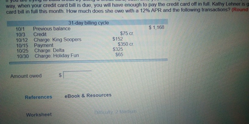 if you are trying to build credit by using a credit card