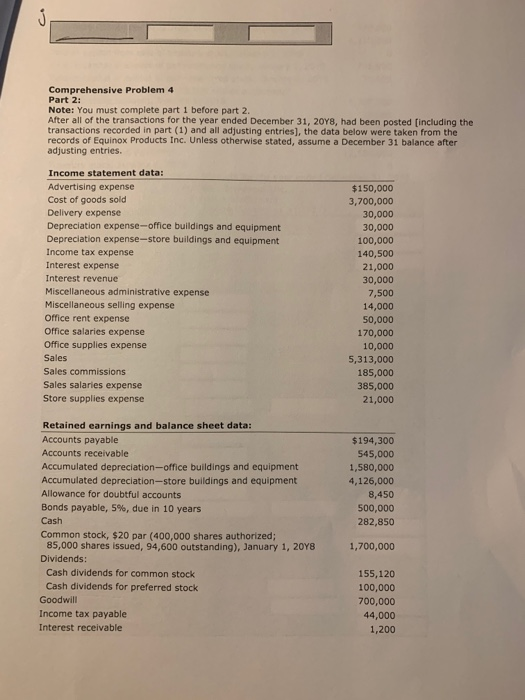 31, 2018, were as follows: 1. Journalize the selected transactions If no