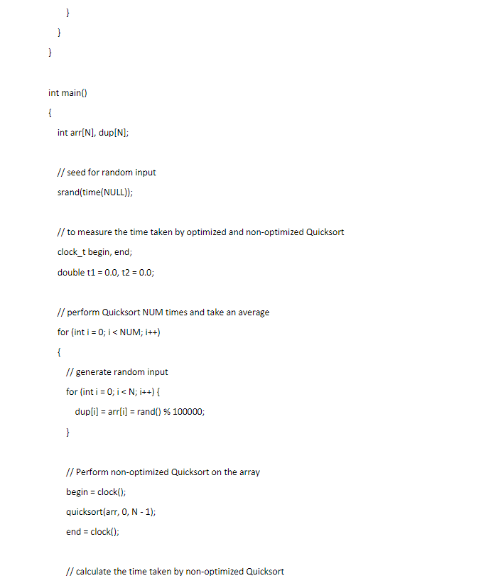 are axdal Wo : - Implernent in Java the Qeiclsort algorithm for