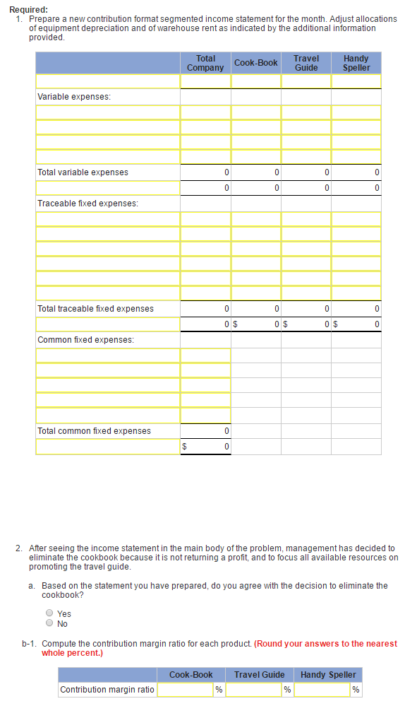 publishing company that offers three books for sale-a cookbook, a travel guide,