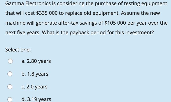 Probability Return Recession 20% -25% Expansion 35% 15% Boom 45% 60% Select