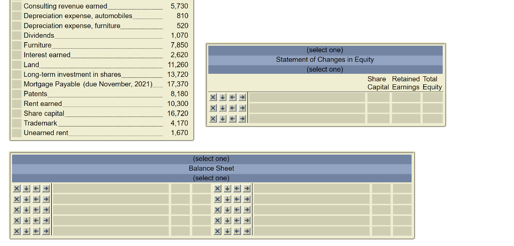 Use this information to prepare the following: a. Income statement for the