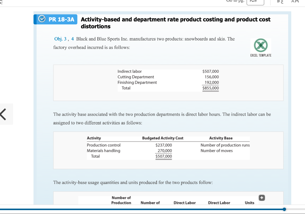 CF- Excel PR 18-3A In Home Insert Draw Page Layout Formulas Data