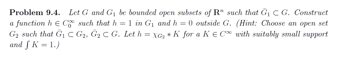 Problem 9.4. Let G and G1 be bounded open subsets of