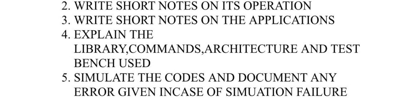  Write VHDL codes for counters (Down and Up/Down) with testbench. Also