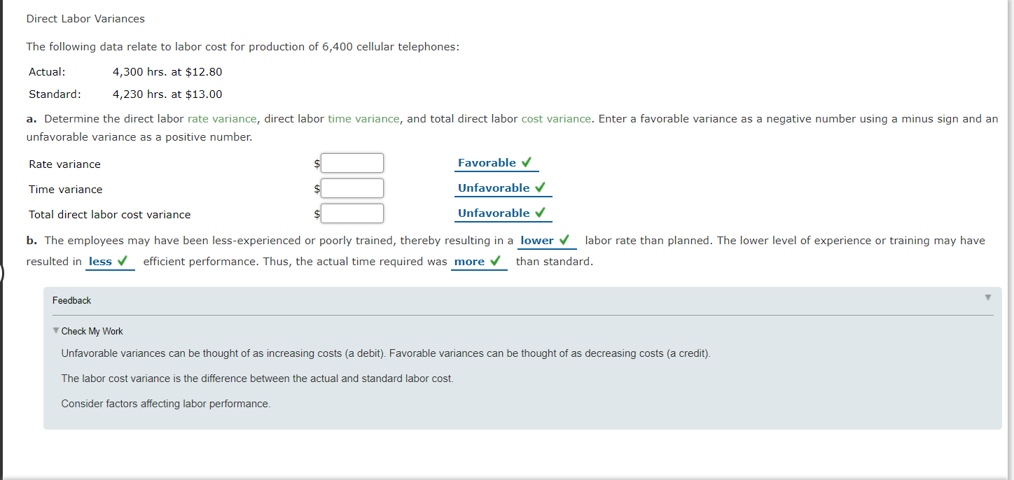 data relating to direct materials cost for October of the current year