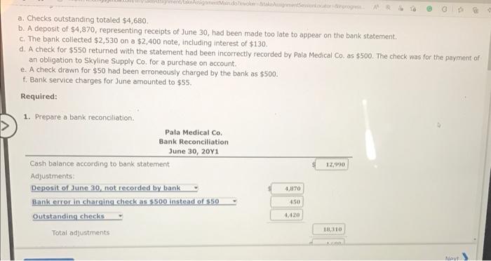Please help. i will thumbs up . messig Mandolignment a. Checks outstanding