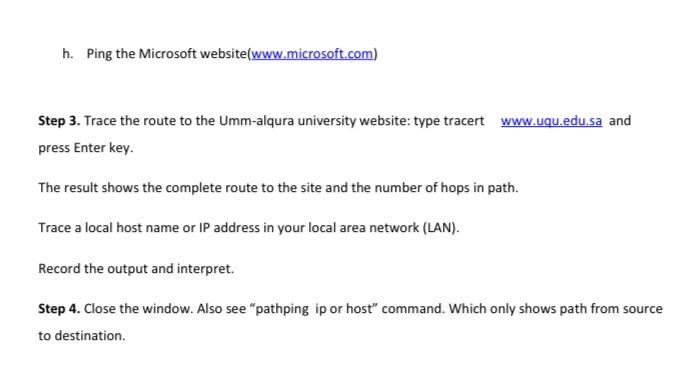 a. Use the Start menu to open the command prompt IStat>Prograns >