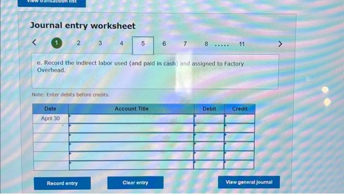 Raw materials purchases in April are $500,600, and total factory payioll cost