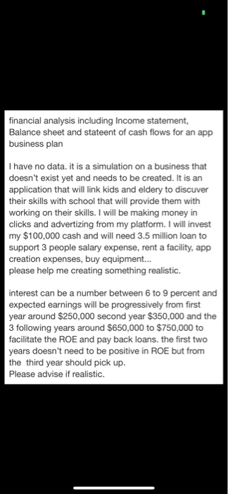 statements: Income statement, Balance sheet and statement of cash flows. Answer 1