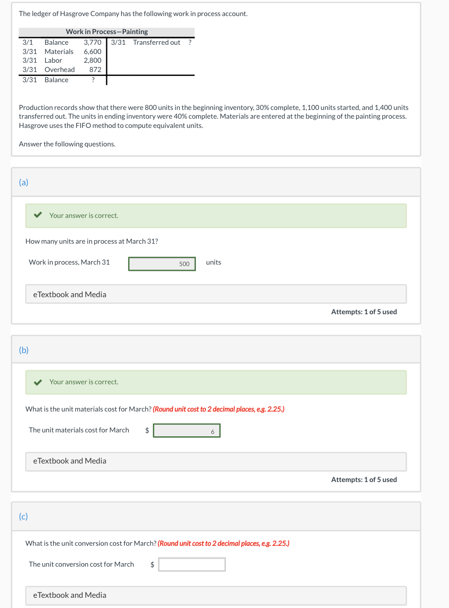 need help finding the last box! unit conversion cost The ledger of