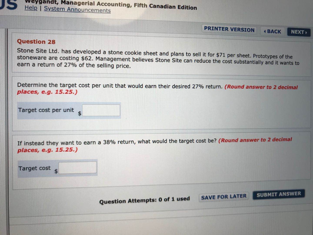 that it sells to the outside market. It has compiled the following: