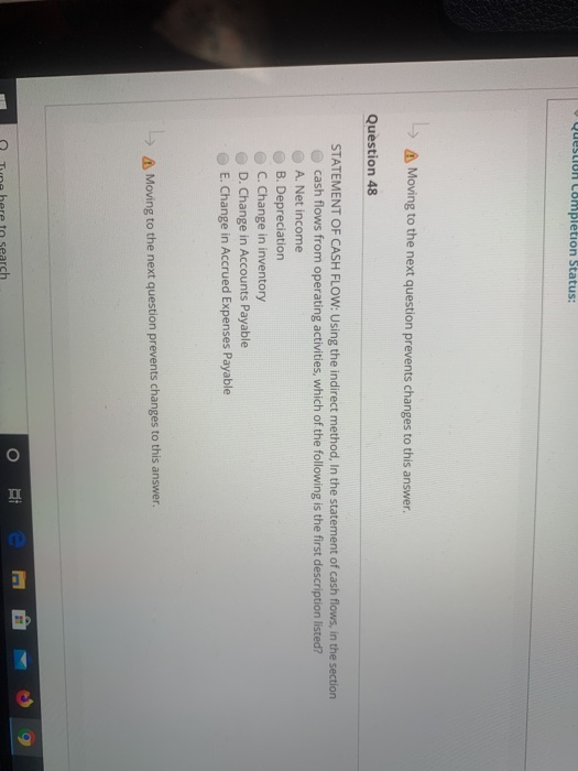 need help Question Completion Status: Moving to the next question prevents