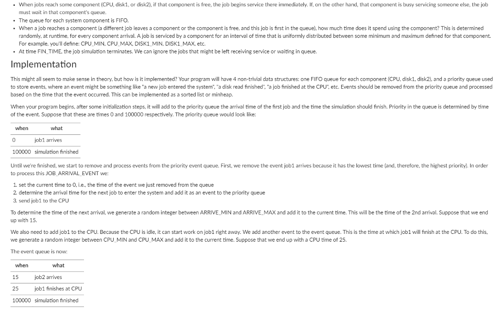 Description The programs that we execute require different services from our machines