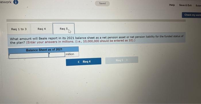 record pension expense, to record any 2021 gains and losses and the