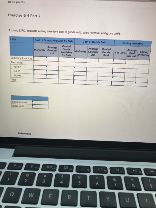 Corporation has the following inventory transactions. Number of Units 50 130 200