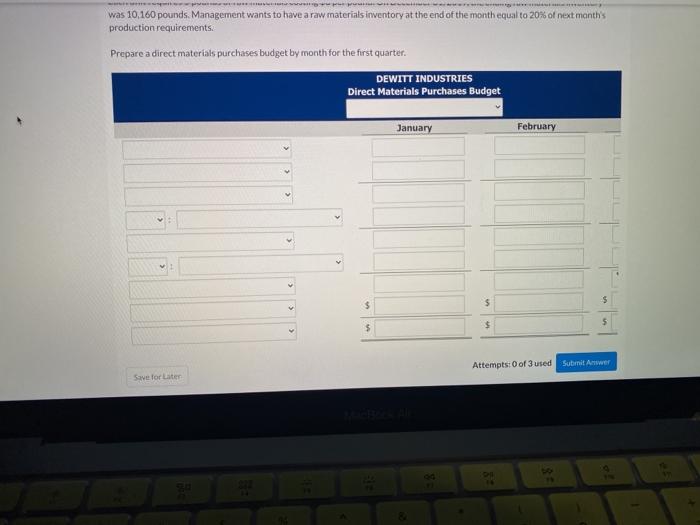 $ $ $ 3 Attempts: 0 of 3 used Submit Answer Save