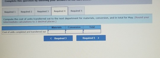1; materials 100% complete; 83,880 488,008 conversion 90% complete Pounds started into