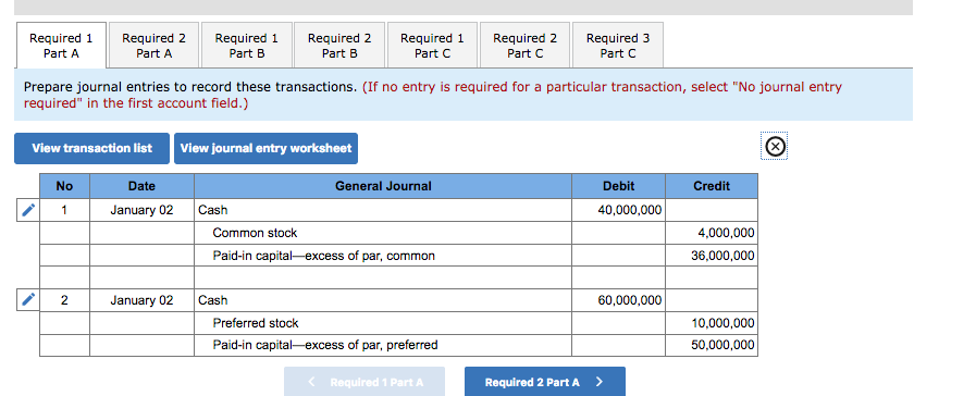 B Required 2 Part B Required 1 Part C Required 2 Part