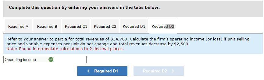 in the traditional format for a firm with a sales volume of