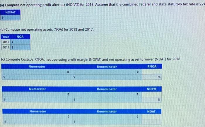 follow. Costco Wholesale Corporation Consolidated Balance Sheets (S milliens, except par value