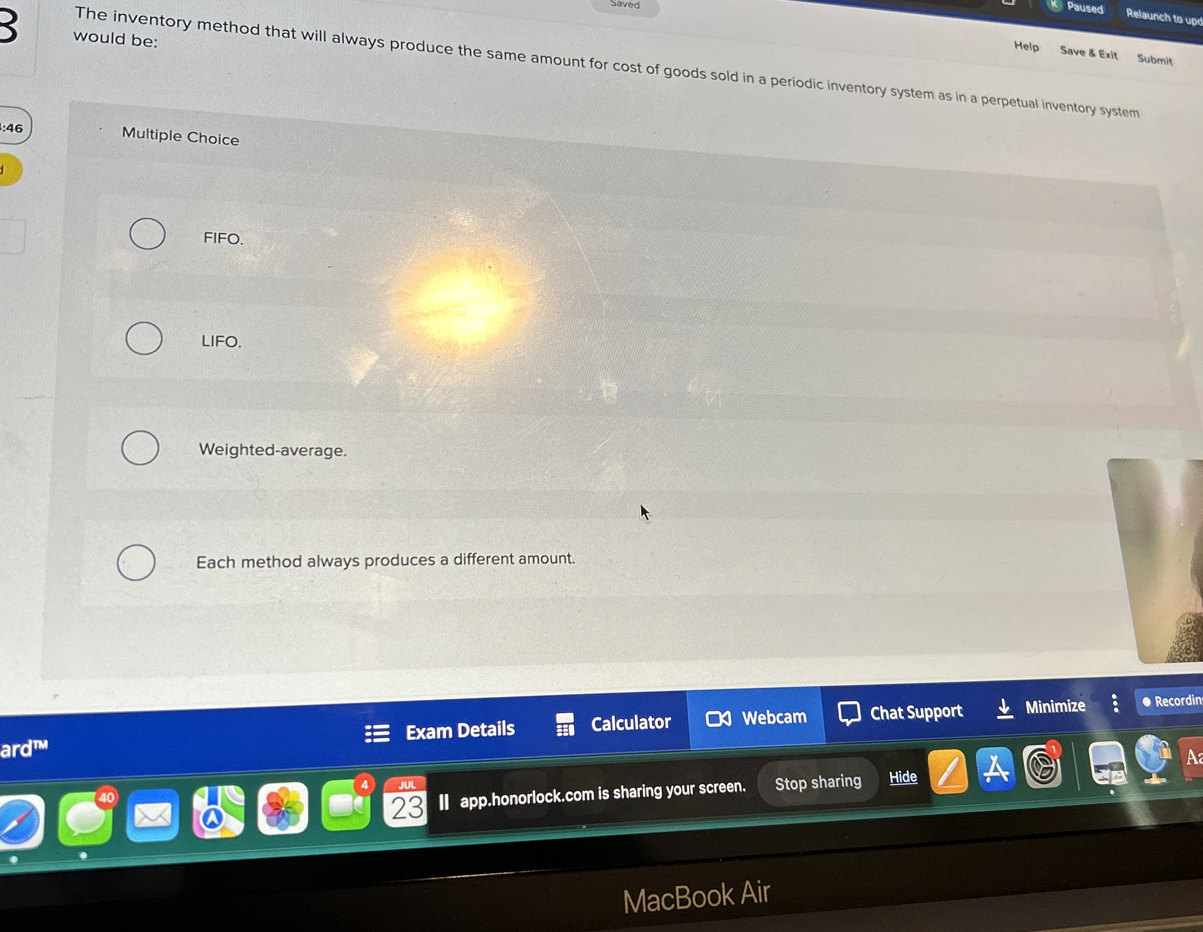  Saved Paused Relaunch to ups Help Save & Exit Submit would