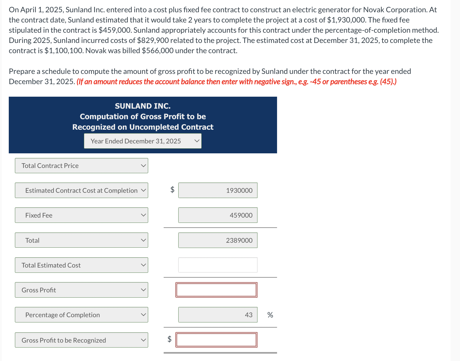  On April 1,2025, Sunland Inc. entered into a cost plus fixed