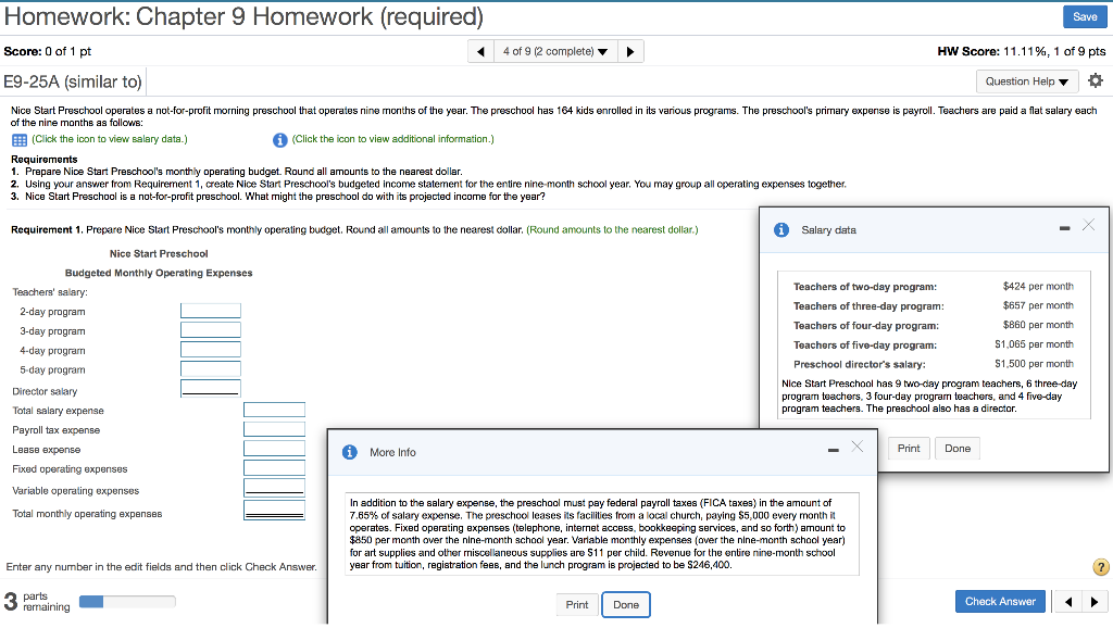 Homework: Chapter 9 Homework (required) Save Score: 0 of 1 pt