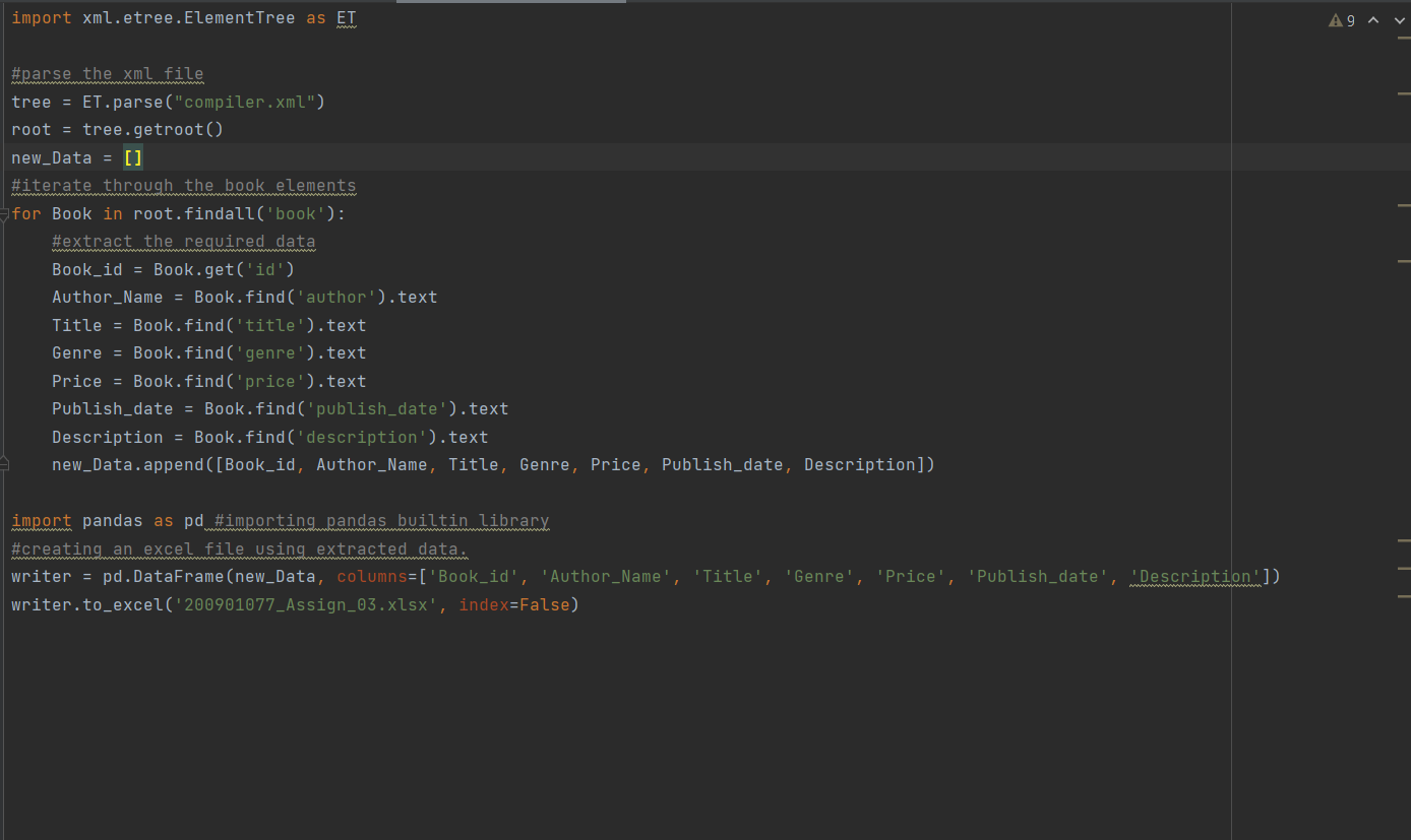 TASK: Explain this PYTHON code in Simple English, each and every