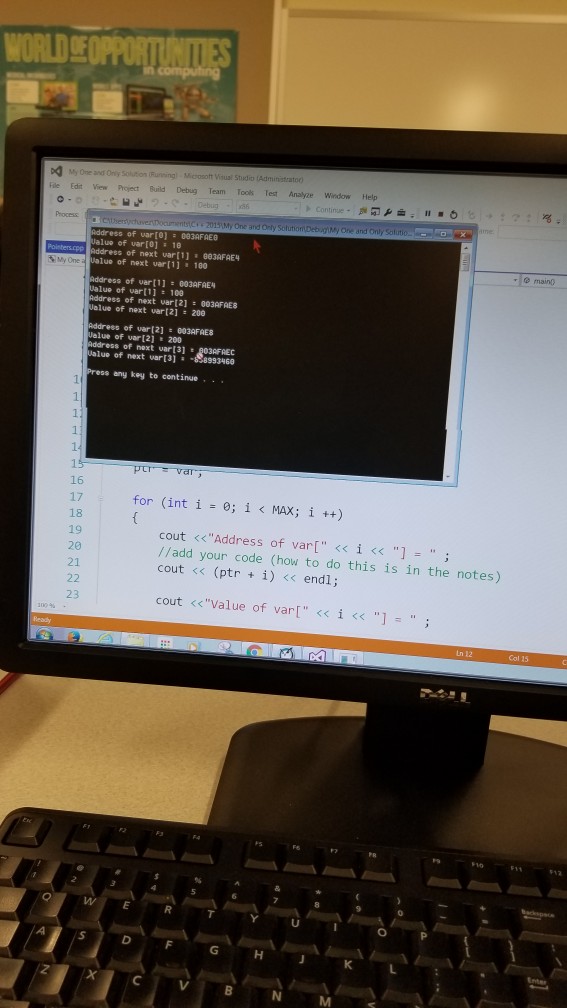 add the missing lines to, the second picture is what the output