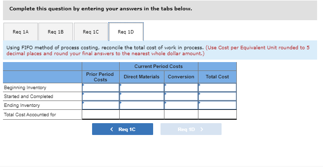 Costs Units 119,380 $ 195, eee 347, eee 542,800 $ Beginning work