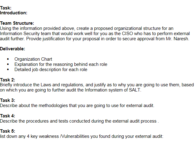 Description: SALT, or Smart And Living Technologies, is a medium-sized software development