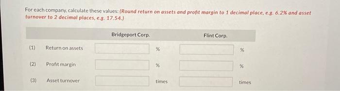 Progress Bridgeport Corporation and Flint Corporation, two companies of roughly the same
