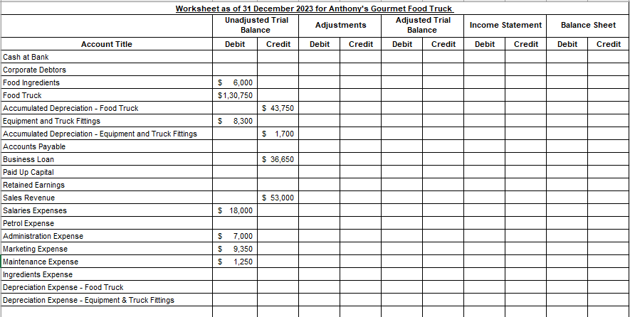  Task 1: Complete the following (refer to Excel attachment): i. Insert